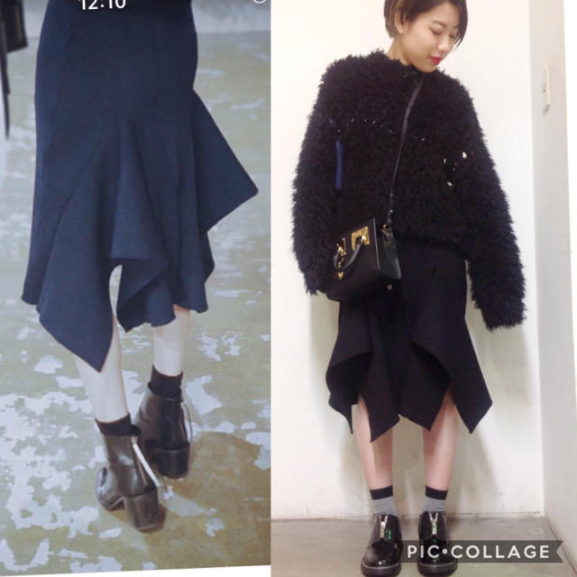AKIRA NAKA ドレープフリルスカート