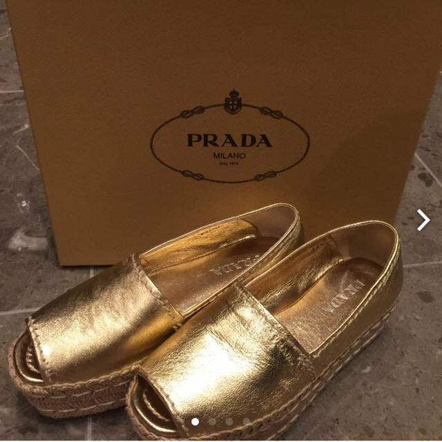 PRADA(プラダ)の美品 プラダ エスパドリーユ レディースの靴/シューズ(サンダル)の商品写真