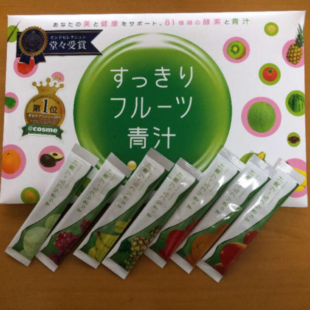 すっきりフルーツ青汁 食品/飲料/酒の健康食品(青汁/ケール加工食品)の商品写真