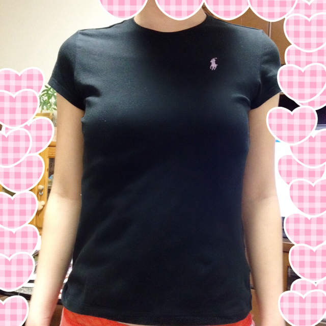 Ralph Lauren(ラルフローレン)のラルフローレン 黒 Tシャツ レディースのトップス(Tシャツ(半袖/袖なし))の商品写真
