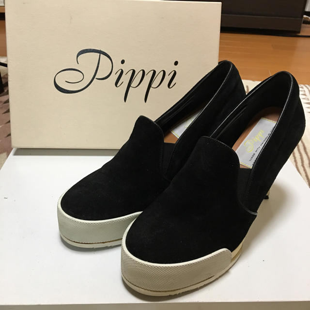 Pippi(ピッピ)の秋冬pippiスリッポンパンプスブラック レディースの靴/シューズ(スリッポン/モカシン)の商品写真