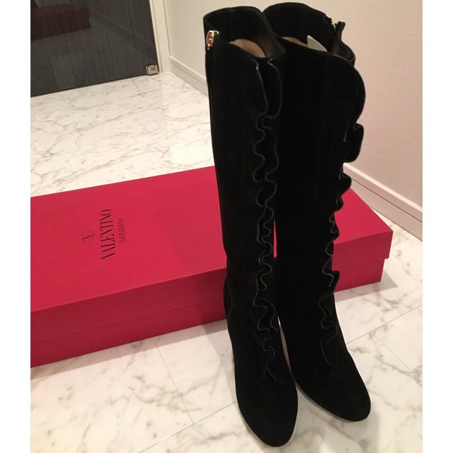 最高の VALENTINO - F♡お取り置き中☆超美品☆ラッフルフロントブーツ
