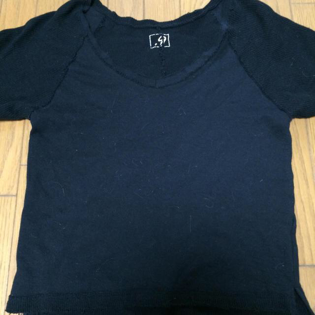 NINE(ナイン)のNine シンプル黒ティシャツ レディースのトップス(Tシャツ(半袖/袖なし))の商品写真