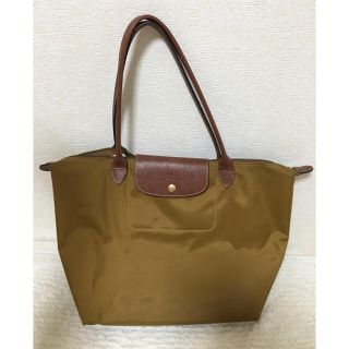 ロンシャン(LONGCHAMP)の値下げ！[中古]ロンシャンLongchamp トートバッグM ベージュ正規品(トートバッグ)