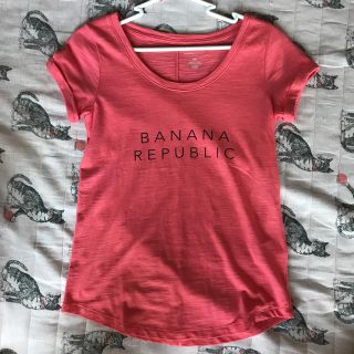 バナナリパブリック(Banana Republic)のBanana Republic Tシャツ ピンク XXS 新品未使用(Tシャツ(半袖/袖なし))