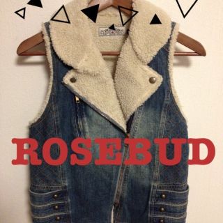 ローズバッド(ROSE BUD)の値下げROSEBUD▲ライダースベスト(ベスト/ジレ)