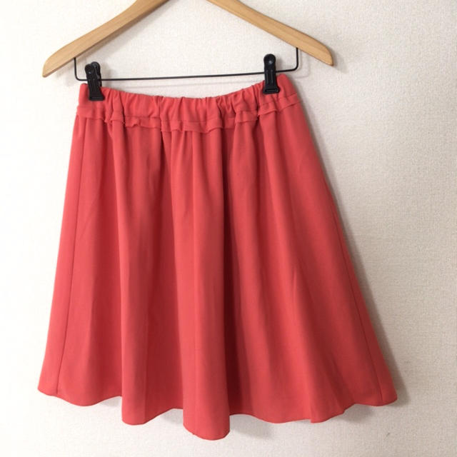 Techichi(テチチ)のテチチ✨オレンジ色スカート レディースのスカート(ひざ丈スカート)の商品写真