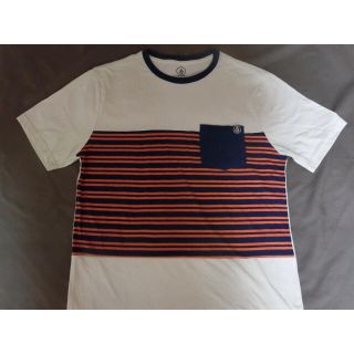 ボルコム(volcom)のボルコム【VOLCOM】ボーダー柄 ポケット付TシャツUS S(Tシャツ/カットソー(半袖/袖なし))