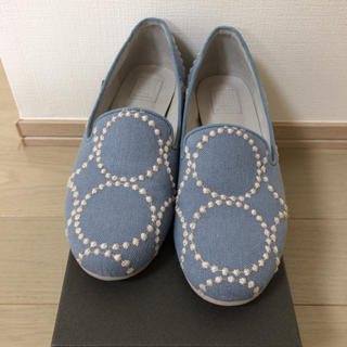 ミナペルホネン(mina perhonen)のミナペルホネン タンバリン 靴 (スリッポン/モカシン)