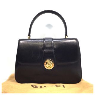 グッチ(Gucci)の331 ヴィンテージ グッチ レザー ハンドバッグ(ハンドバッグ)