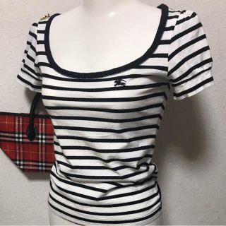 バーバリー(BURBERRY)のBurberryボーダー半袖カットソーⓂ︎(カットソー(半袖/袖なし))