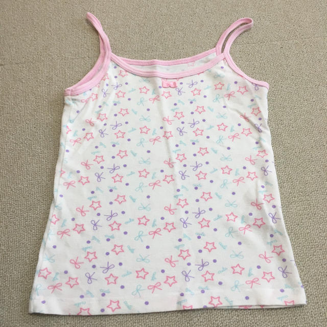 しまむら(シマムラ)のキッズ☆キャミソール3枚セット キッズ/ベビー/マタニティのキッズ服女の子用(90cm~)(下着)の商品写真