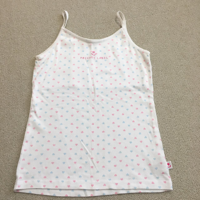 しまむら(シマムラ)のキッズ☆キャミソール3枚セット キッズ/ベビー/マタニティのキッズ服女の子用(90cm~)(下着)の商品写真