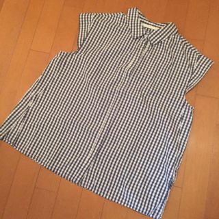 ザラ(ZARA)のZARA ギンガムチェック トップス(シャツ/ブラウス(半袖/袖なし))