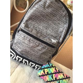 ヴィクトリアズシークレット(Victoria's Secret)のVSPINK バックパック＋iPhone7 case stmp_skate専用(リュック/バックパック)