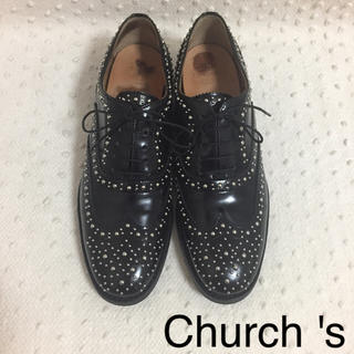 チャーチ(Church's)のポンちゃん様専用チャーチ スタッズ バーウッド 37.5(ローファー/革靴)
