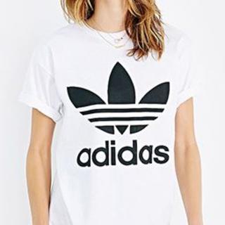 アディダス(adidas)のM【新品/即日発送OK】adidas オリジナルス デカロゴ Tシャツ 白/黒(Tシャツ/カットソー(半袖/袖なし))