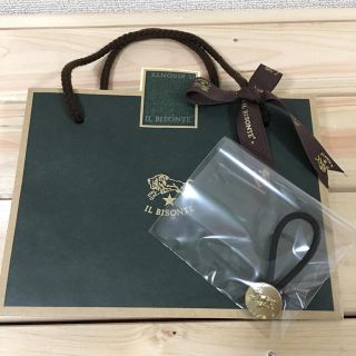 イルビゾンテ(IL BISONTE)の新品 イルビゾンテ ヘアゴム ゴム コンチョ ゴールド IL BISONTE(ヘアゴム/シュシュ)