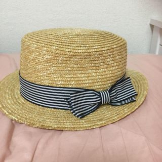 イング(INGNI)のカンカン帽 美品♡(麦わら帽子/ストローハット)