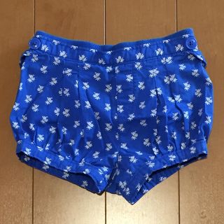 ベビーギャップ(babyGAP)のサイズ 80＊ショートパンツ＊ブルー&花柄(パンツ)