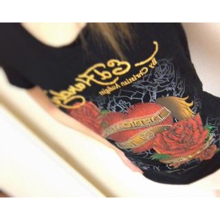 エドハーディー(Ed Hardy)の2点セット Ed Hardy エドハーディ トップス 半袖Tシャツ (Tシャツ(半袖/袖なし))