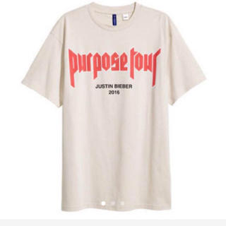 エイチアンドエム(H&M)のジャスティンビーバー H&M purpose tour Tシャツ(Tシャツ/カットソー(半袖/袖なし))