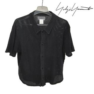 ヨウジヤマモト(Yohji Yamamoto)のヨウジヤマモトプールオム コットンメッシュシャツ サイズS (シャツ)