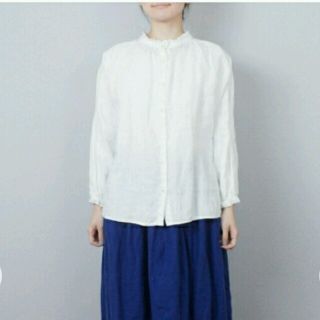 ネストローブ(nest Robe)のリネンスタンドフリルブラウス(シャツ/ブラウス(長袖/七分))