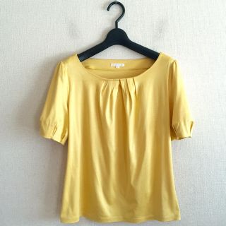 トゥービーシック(TO BE CHIC)のTO BE CHIC♡イエローカットソー(カットソー(半袖/袖なし))