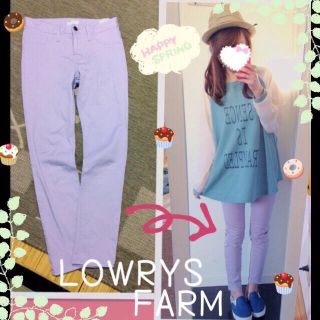 ローリーズファーム(LOWRYS FARM)のミルキーカラースキニーM(カジュアルパンツ)