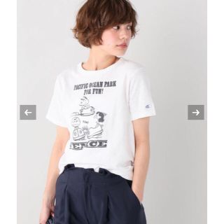 スローブイエナ(SLOBE IENA)のSLOBE IENA CHAMPION SNOOPY Tシャツ(Tシャツ(半袖/袖なし))