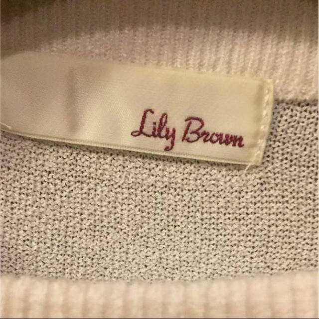 Lily Brown(リリーブラウン)のリリーブラウン 刺繍ニット レディースのトップス(カットソー(長袖/七分))の商品写真