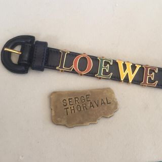 ロエベ(LOEWE)の90'sスペイン！LOEWE！レザーベルトブレス！(ブレスレット/バングル)