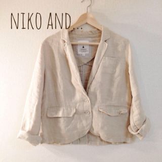 ニコアンド(niko and...)のniko and リネンテーラーJK(テーラードジャケット)