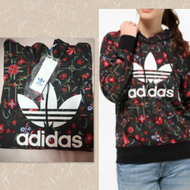 adidas(アディダス)のオリジナルスパーカー♡TREFOIL LOGO HOODIE. レディースのトップス(パーカー)の商品写真