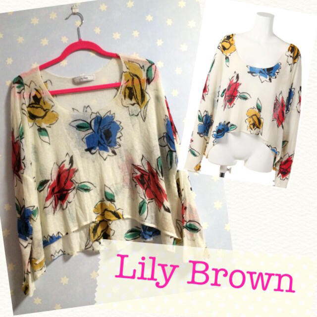 Lily Brown(リリーブラウン)のリリーブラウン♡花柄プルオーバー♡ レディースのトップス(カットソー(長袖/七分))の商品写真