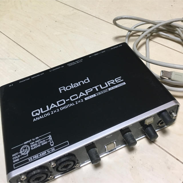 【新品同様】Roland quad capture オーディオインターフェース 楽器のDTM/DAW(オーディオインターフェイス)の商品写真