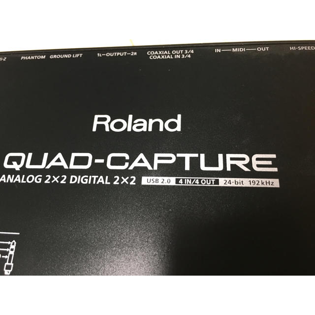 【新品同様】Roland quad capture オーディオインターフェース 楽器のDTM/DAW(オーディオインターフェイス)の商品写真