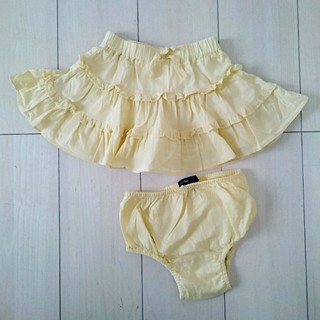ベビーギャップ(babyGAP)のbaby Gap フリフリギャザースカート【90】美品(スカート)