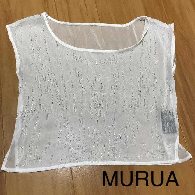 MURUA(ムルーア)のYOU様専用　MURUA ★ビーズトップス レディースのトップス(カットソー(半袖/袖なし))の商品写真