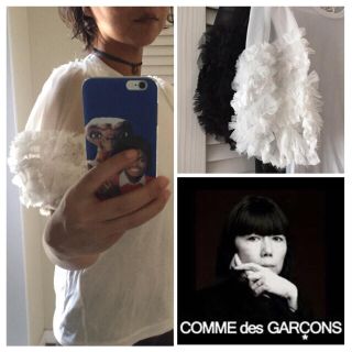 コムデギャルソン(COMME des GARCONS)のチュールフリルTシャツ(Tシャツ(半袖/袖なし))