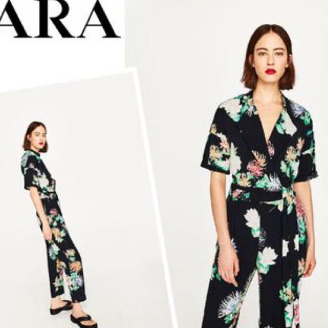 ZARA☆2017SS☆新作花柄オールインワン☆