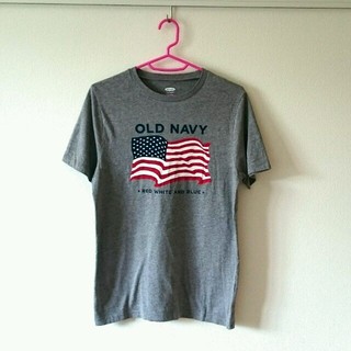オールドネイビー(Old Navy)のold navy ロゴ入り Tシャツ グレー(Tシャツ(半袖/袖なし))