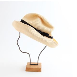 マーガレットハウエル(MARGARET HOWELL)の＊mature ha. BOXED HAT 101 natural×black＊(ハット)