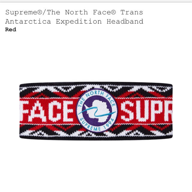 その他最終値下げ！supreme tnfコラボヘアバンド