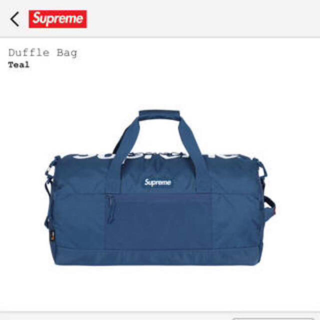 【新品未使用】17SS Supreme Duffle Bag ダッフルバッグ