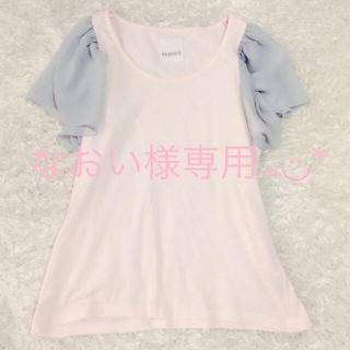 カスタネ(Kastane)のカスタネ⑅◡̈*袖シフォントップス♡(Tシャツ(半袖/袖なし))