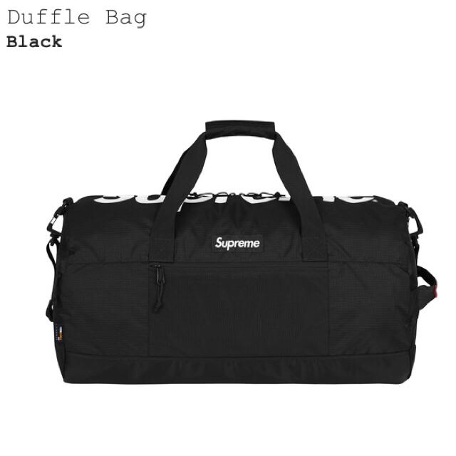 Supreme Duffle Bag Black 新品未使用・送料込
