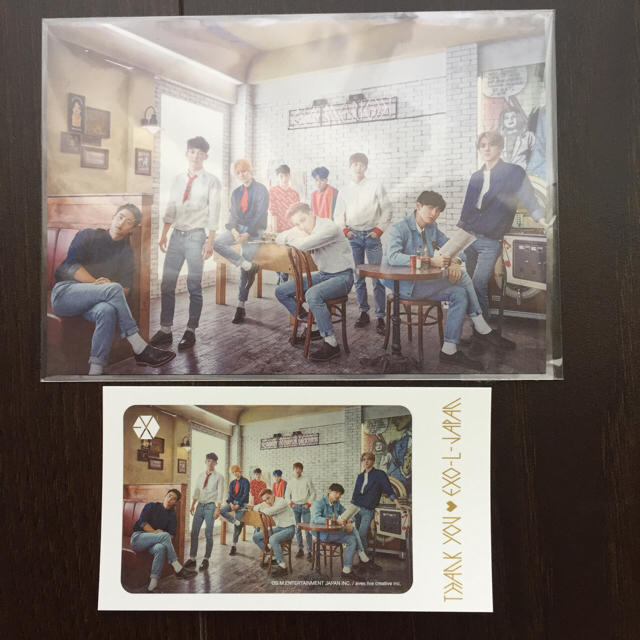 EXO(エクソ)のEXO ＩＣカードステッカー&ポストカード エンタメ/ホビーのCD(K-POP/アジア)の商品写真
