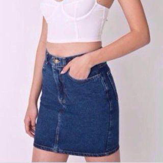 アメリカンアパレル(American Apparel)のアメアパ ハイウエストデニムスカート♥︎(ミニスカート)